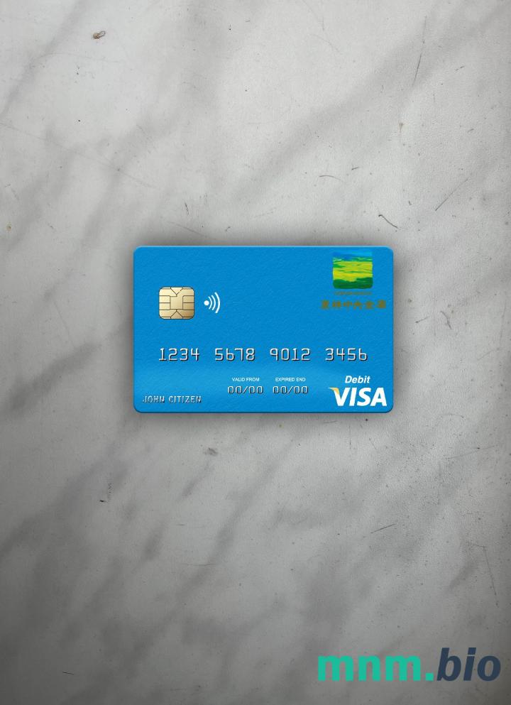Japan Norinchukin bank visa obciążyć card wygląd fotograficzny skan PSD + zdjęcie